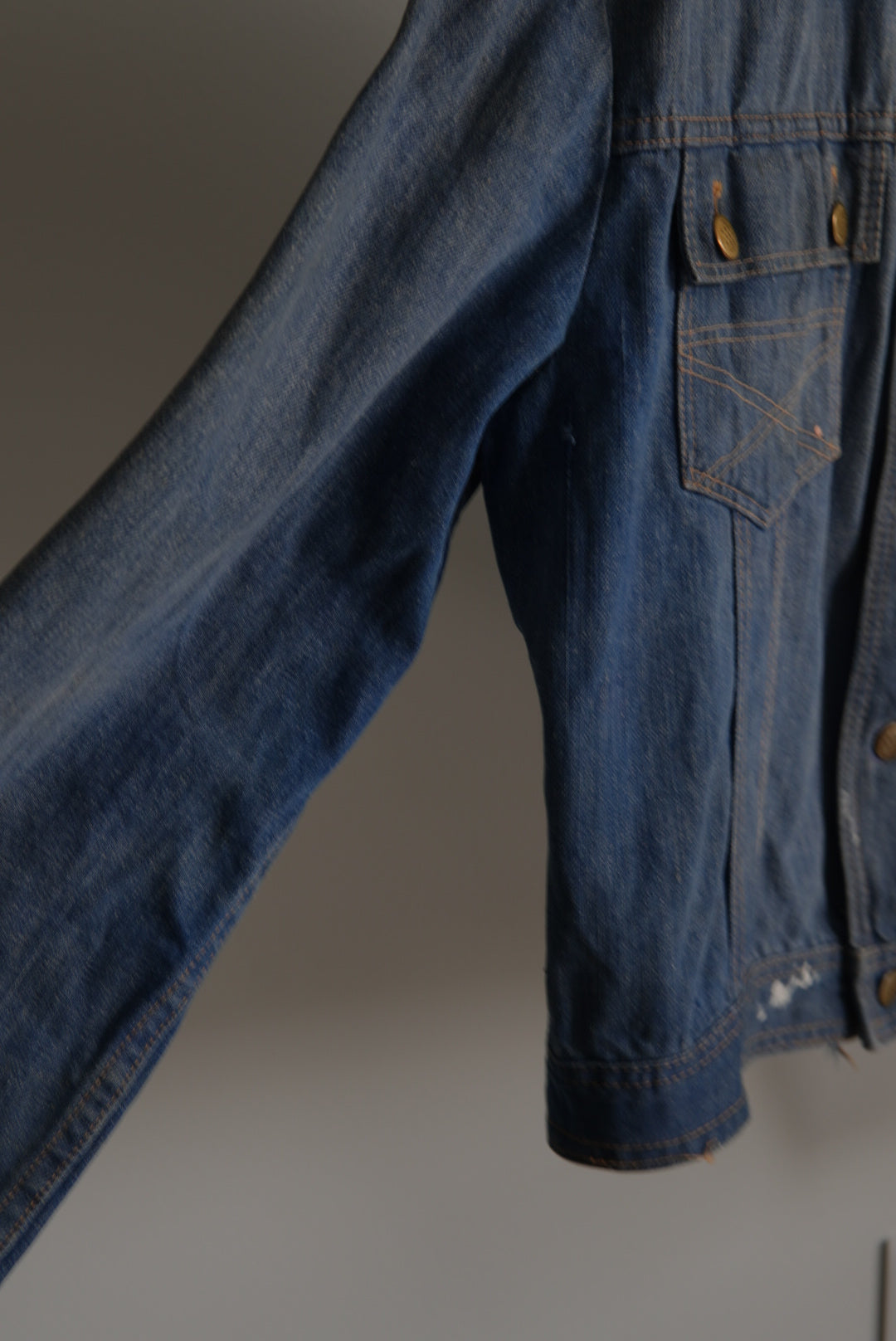Faded Denim Short Jacket