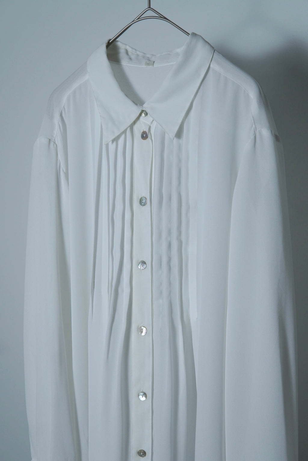 sheer pleats shirts