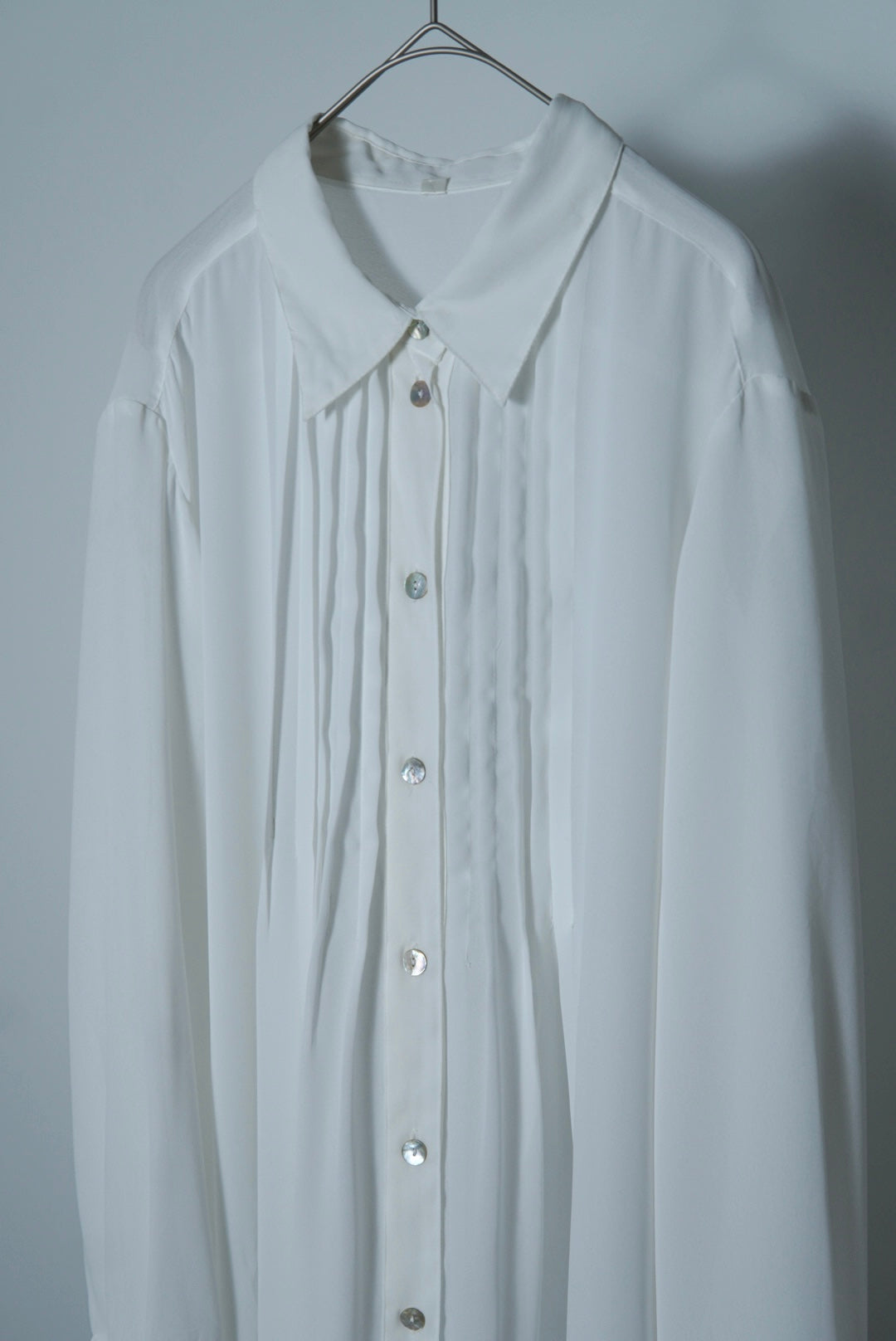 sheer pleats shirts