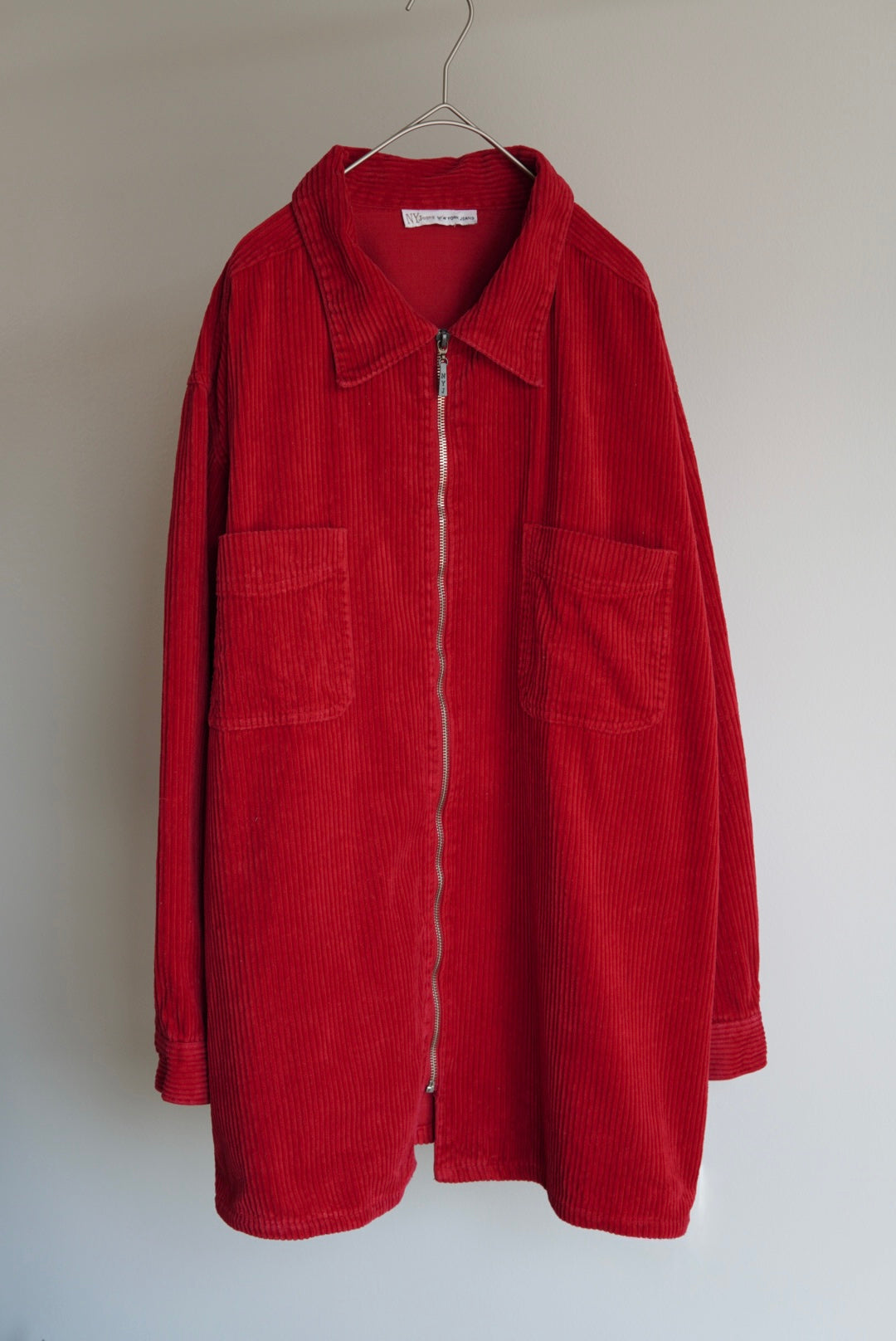 wide wale corduroy zip-up jacket