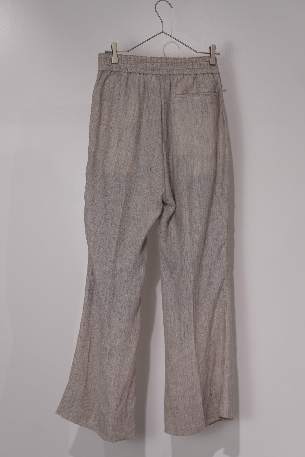 【SADE】Silk-Linen Flare pants