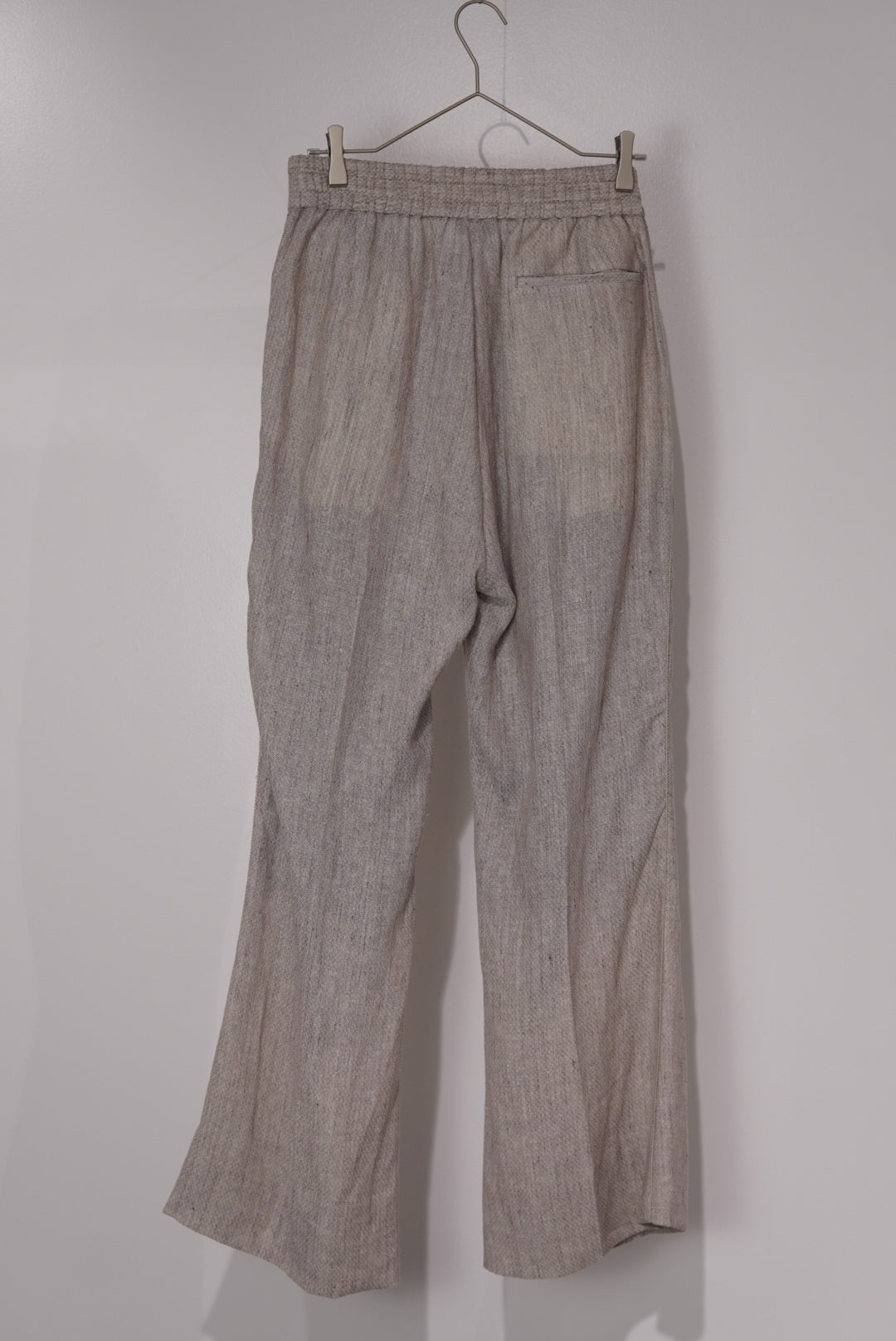 【SADE】Silk-Linen Flare pants