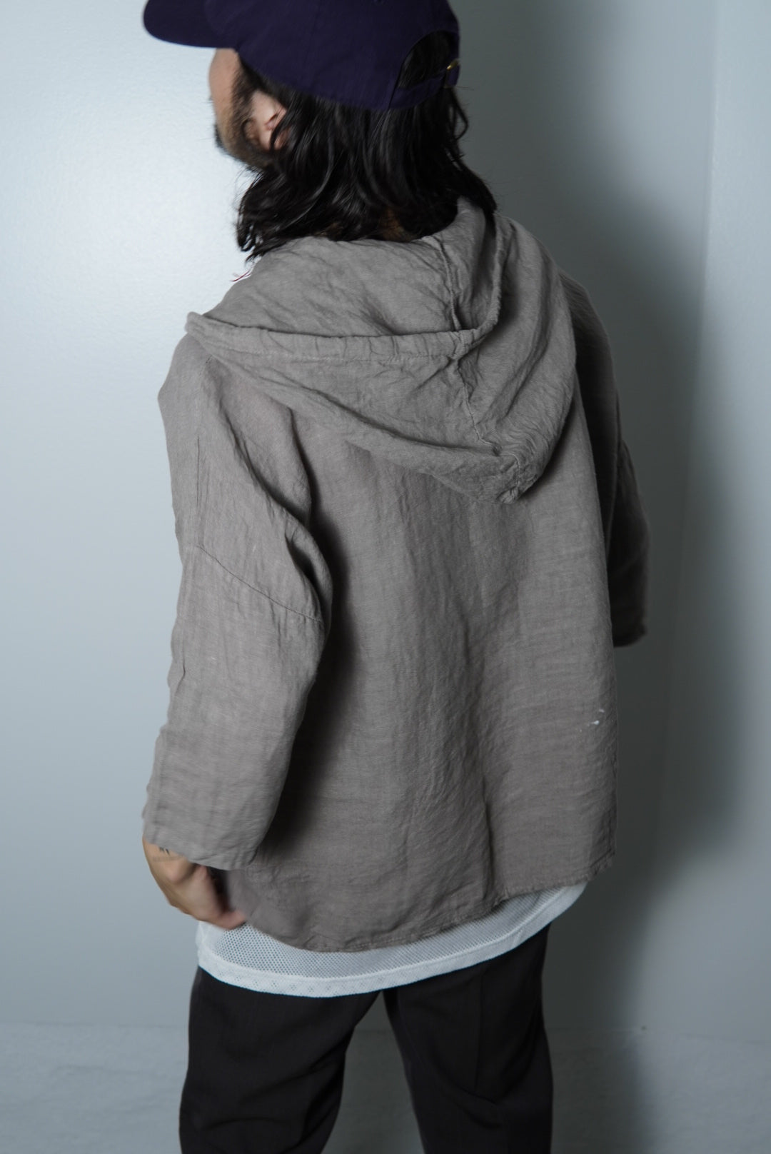 linen hooded shirts