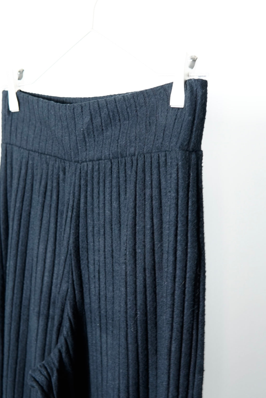 rib knit wide pants