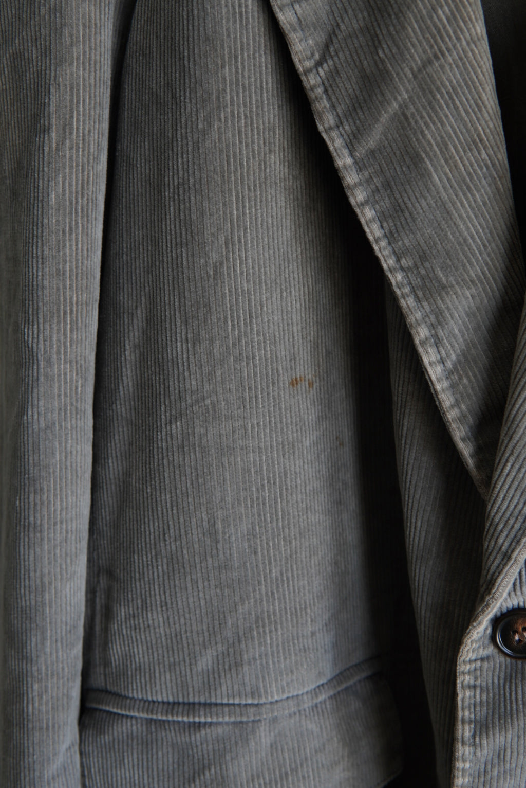 Faded Corduroy Leather-Yoke Western Jacket