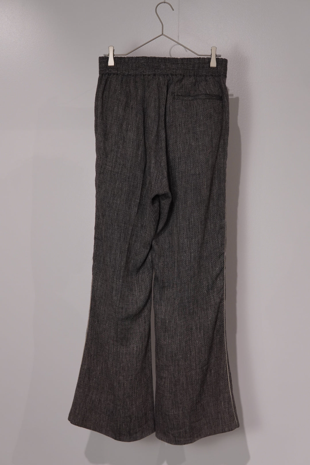 【SADE】Silk-Linen Flare Pants