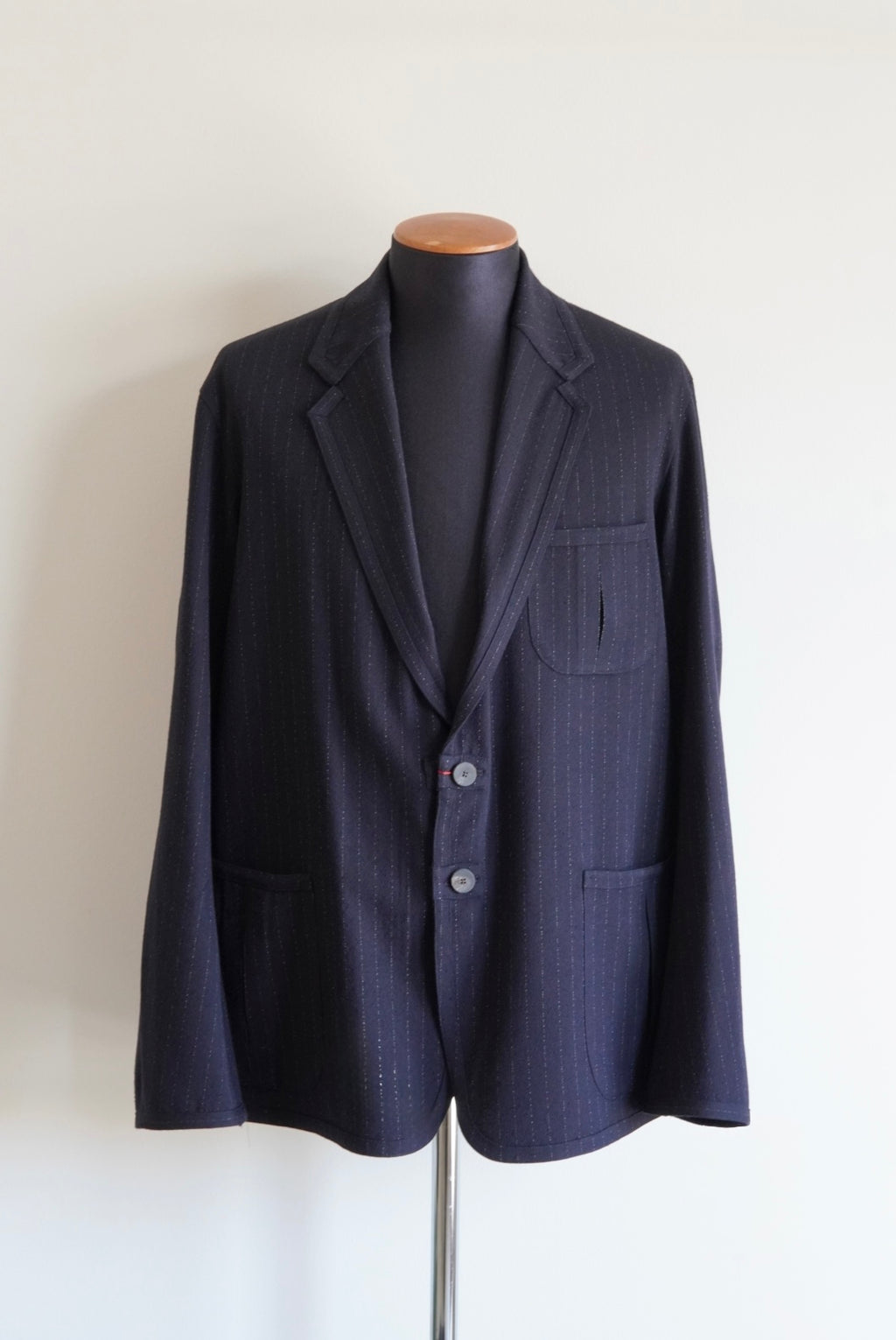 【m’s braque】SINGLE BREASTED TRIMMED JACKET