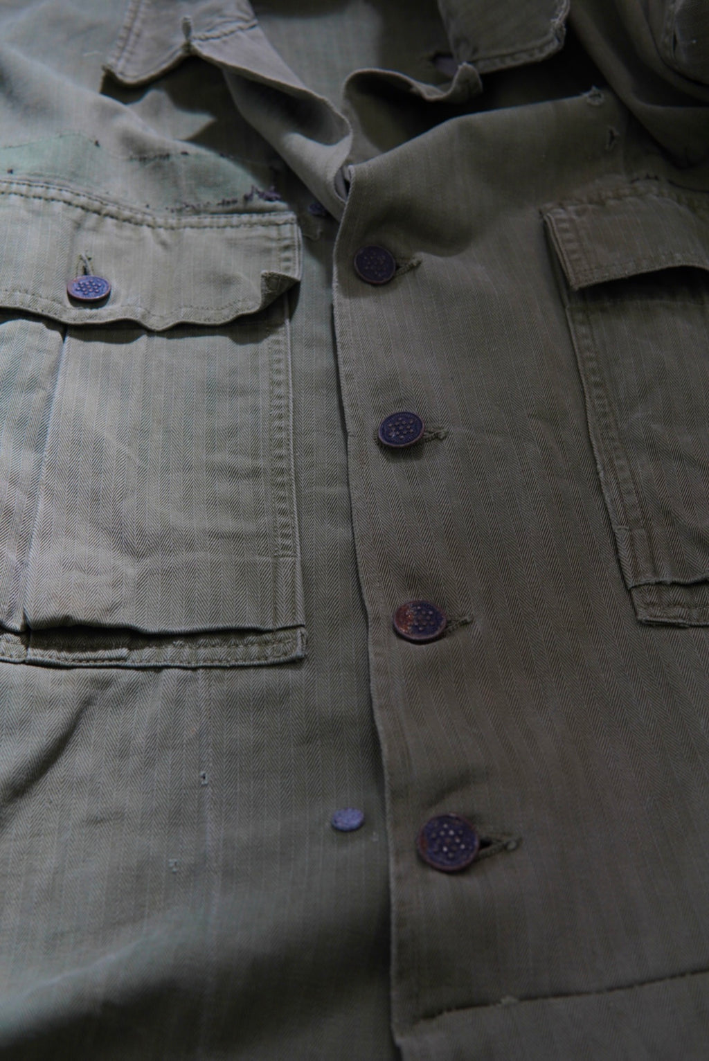 40s Distressed US.Army M-43 HBT Jacket