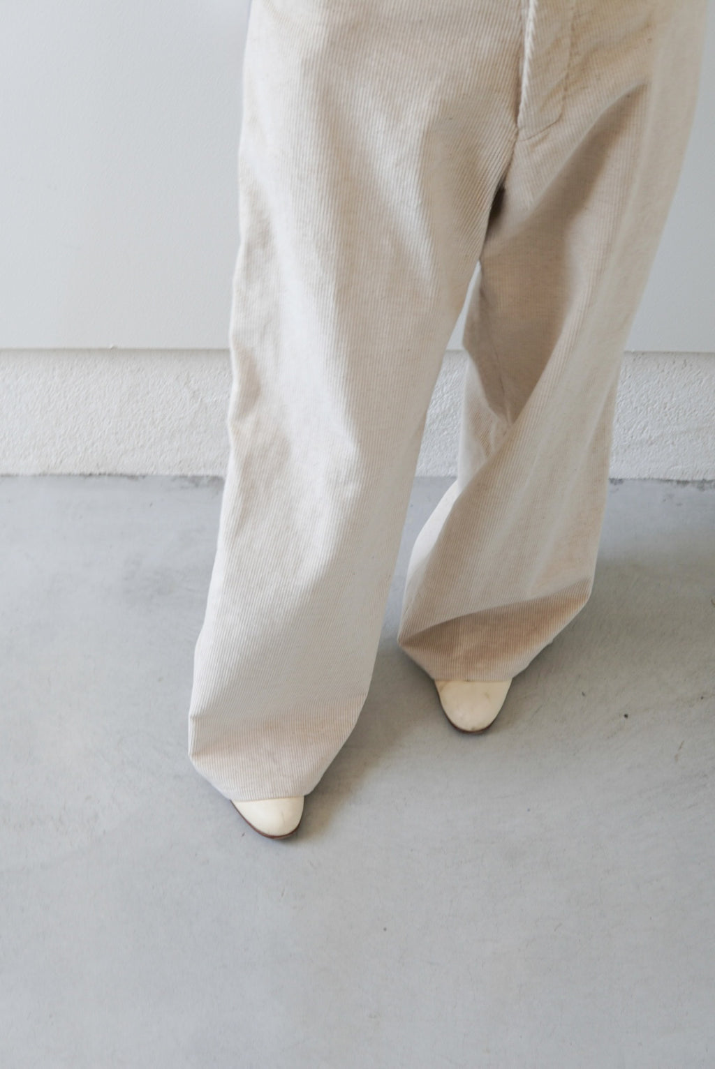 【m’s braque】GATHERED WAIST WIDE PANTS CORDUROY
