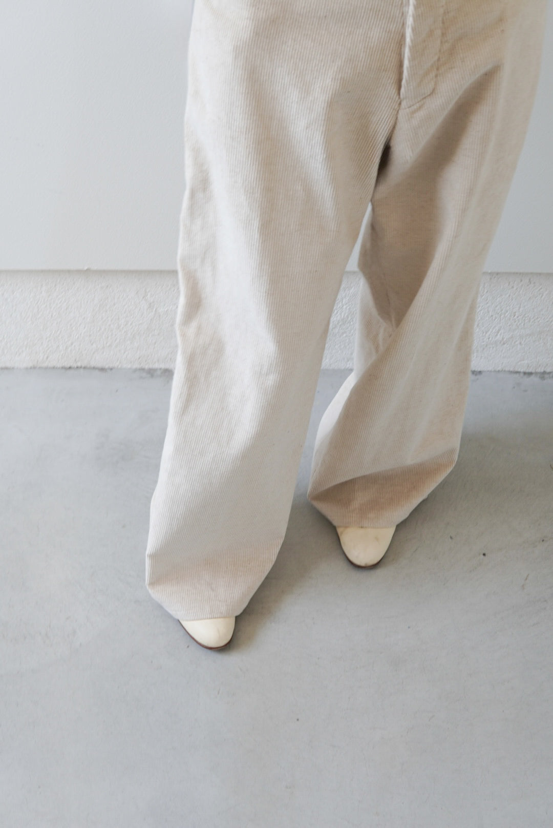 【m’s braque】GATHERED WAIST WIDE PANTS CORDUROY