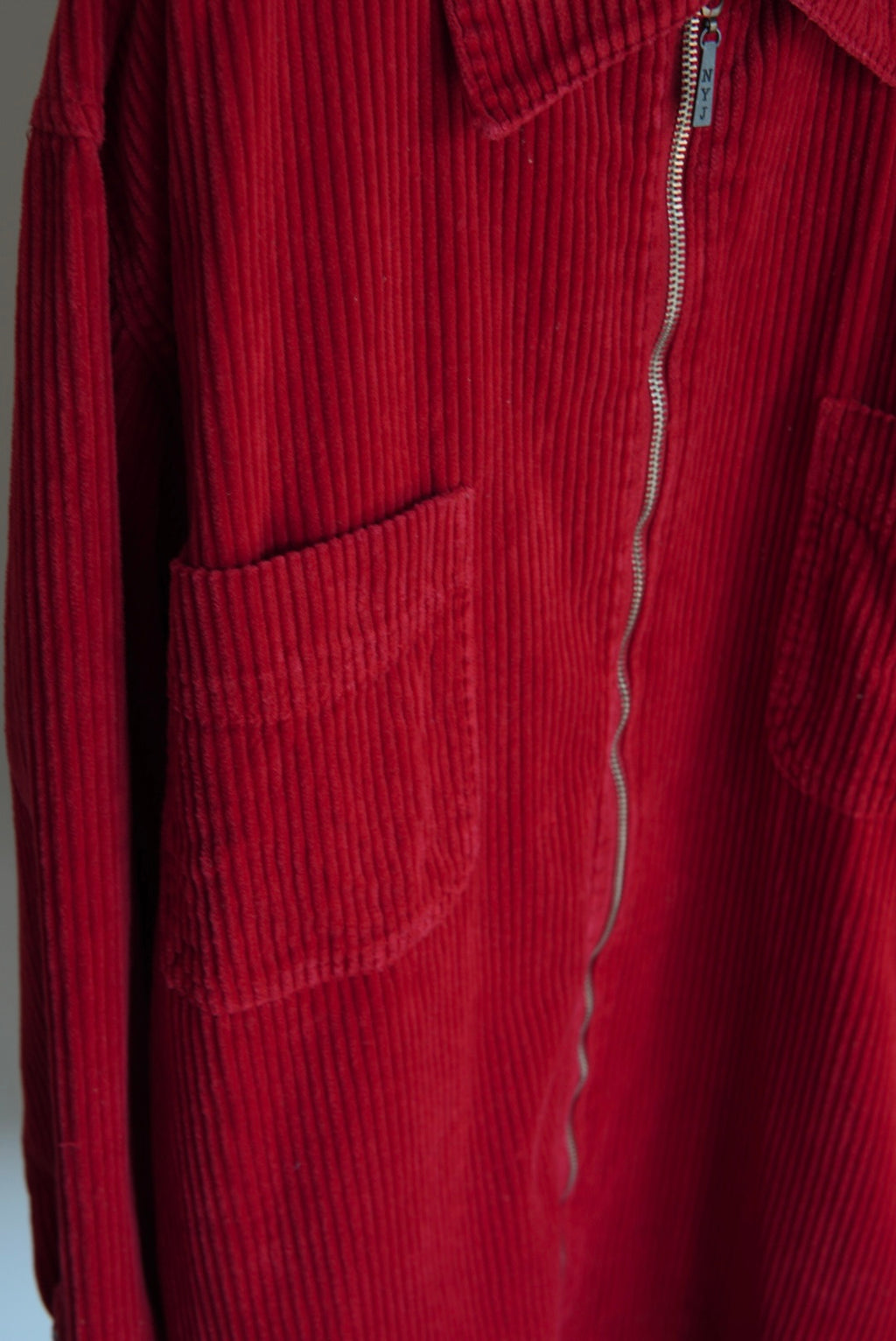 wide wale corduroy zip-up jacket