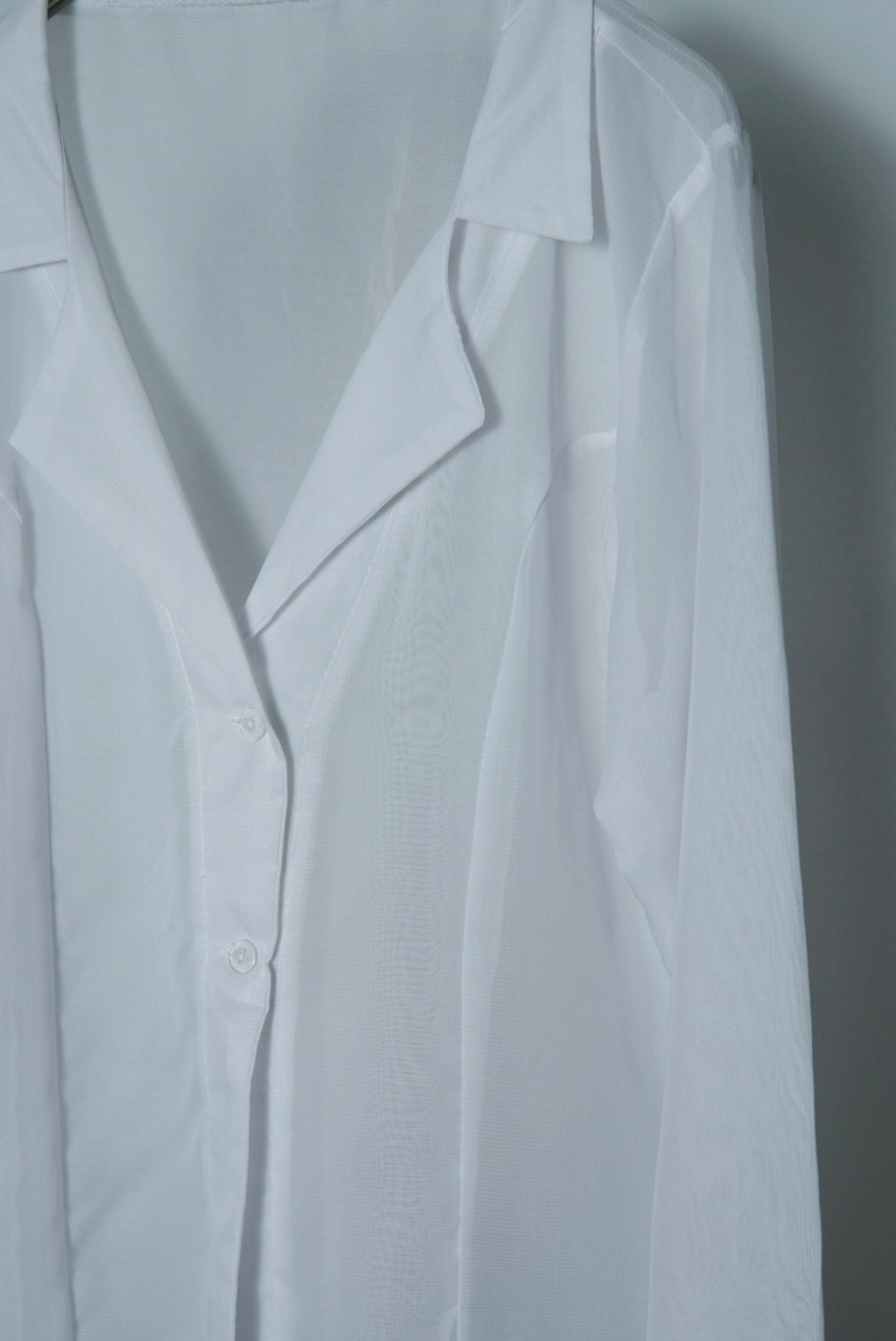 sheer lapel shirts