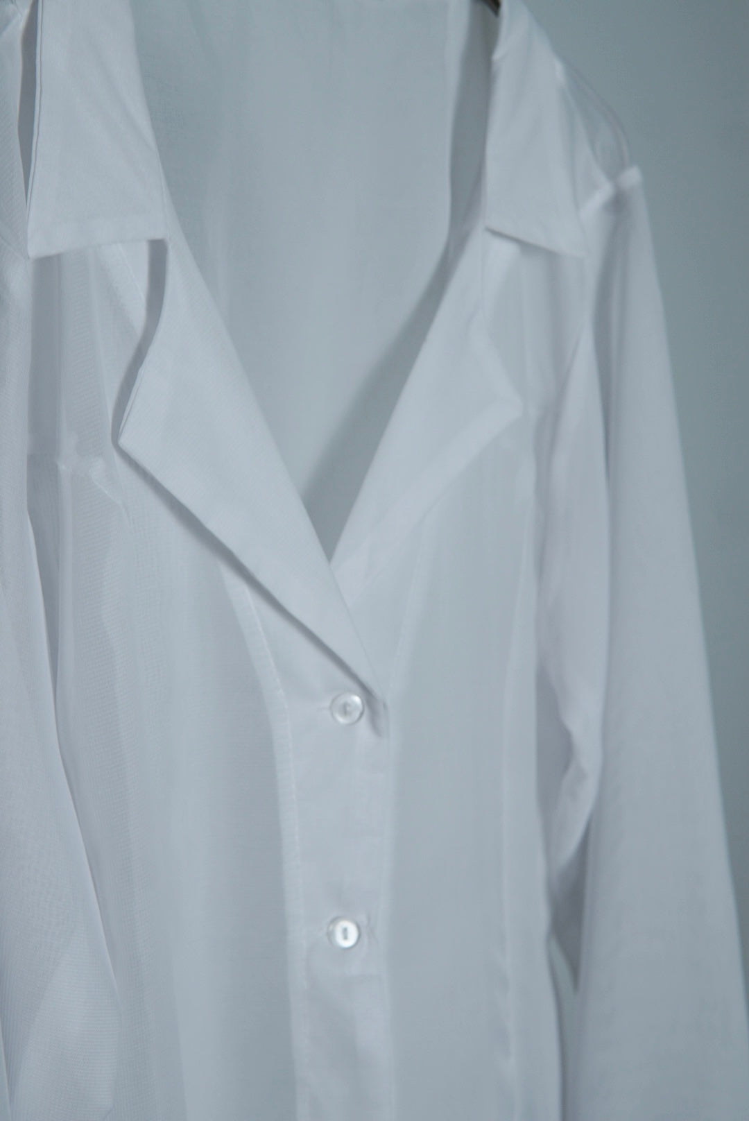 sheer lapel shirts