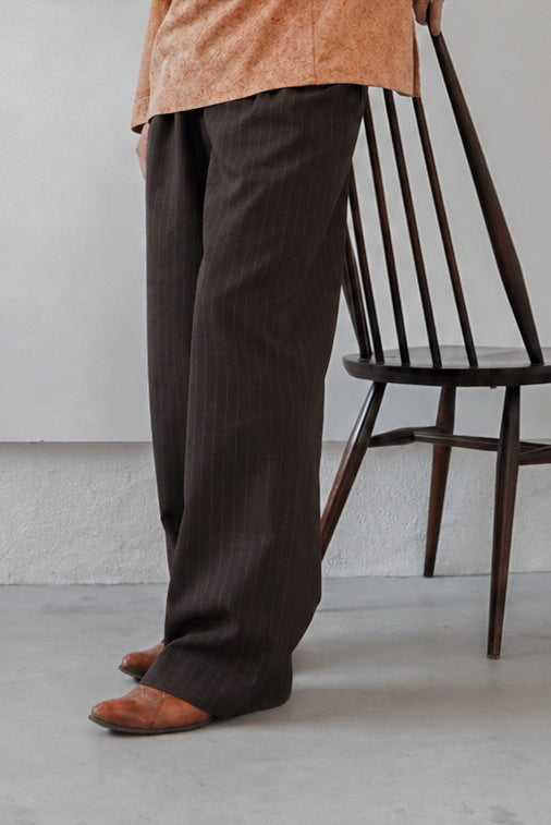 【m’s braque】TUCKED BAGGY PANTS