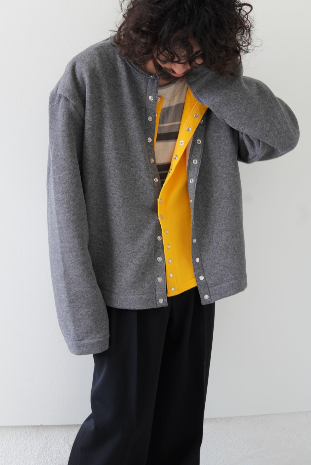 CCGA11UNI-A SNAP BUTTON CARDIGAN