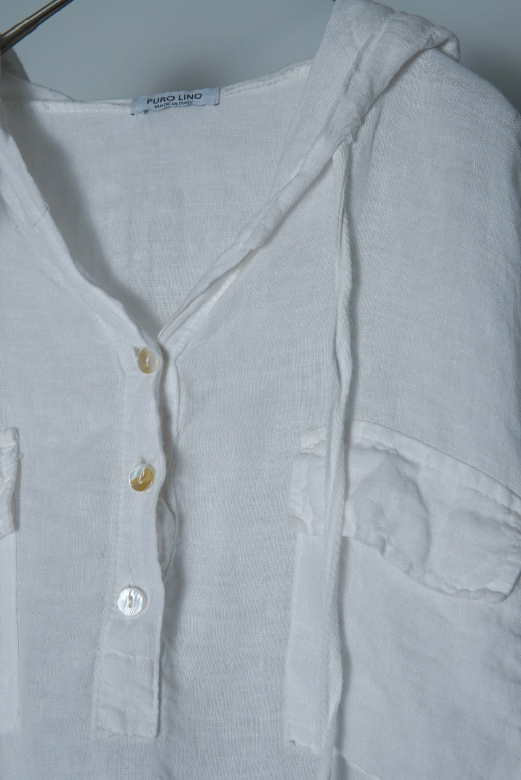 linen hooded shirts