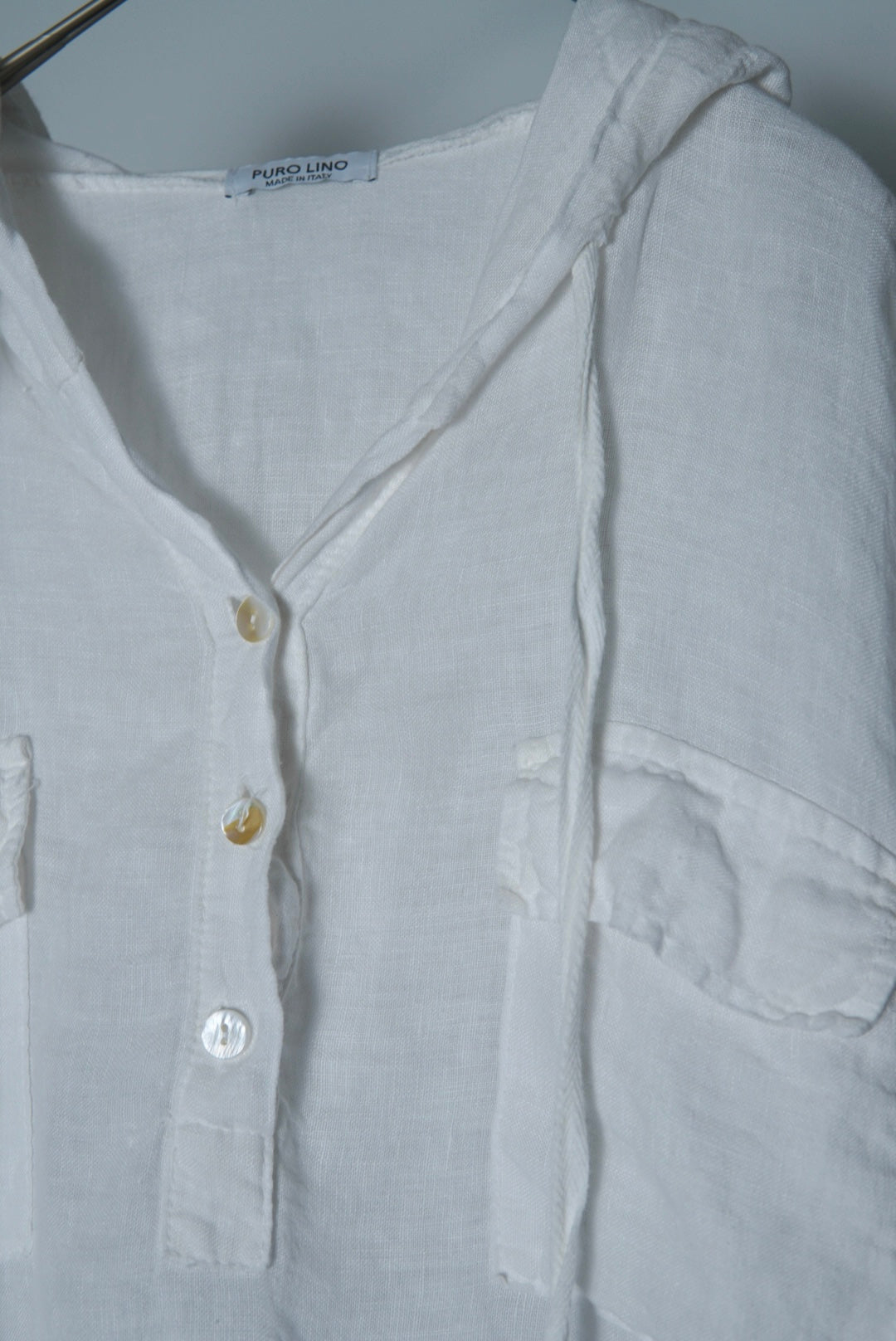 linen hooded shirts