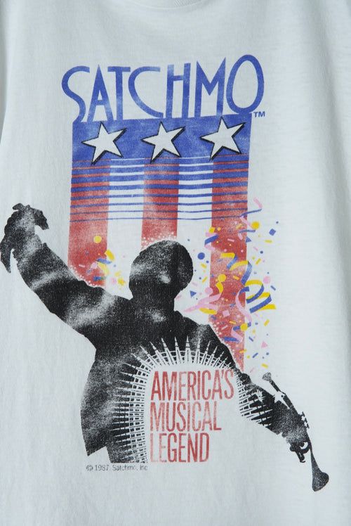 80s SATCHMO jazz tee