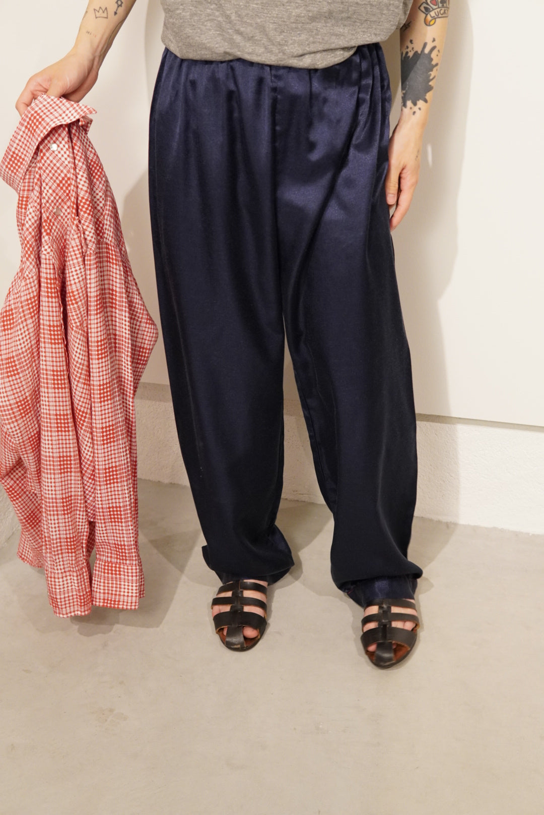 satin pajama pants
