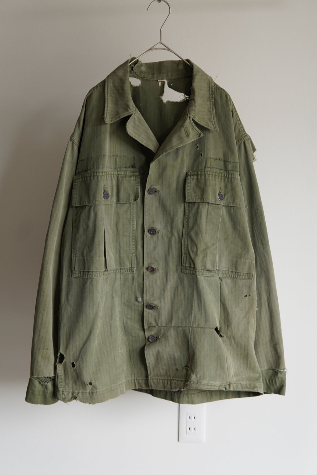 40s Distressed US.Army M-43 HBT Jacket