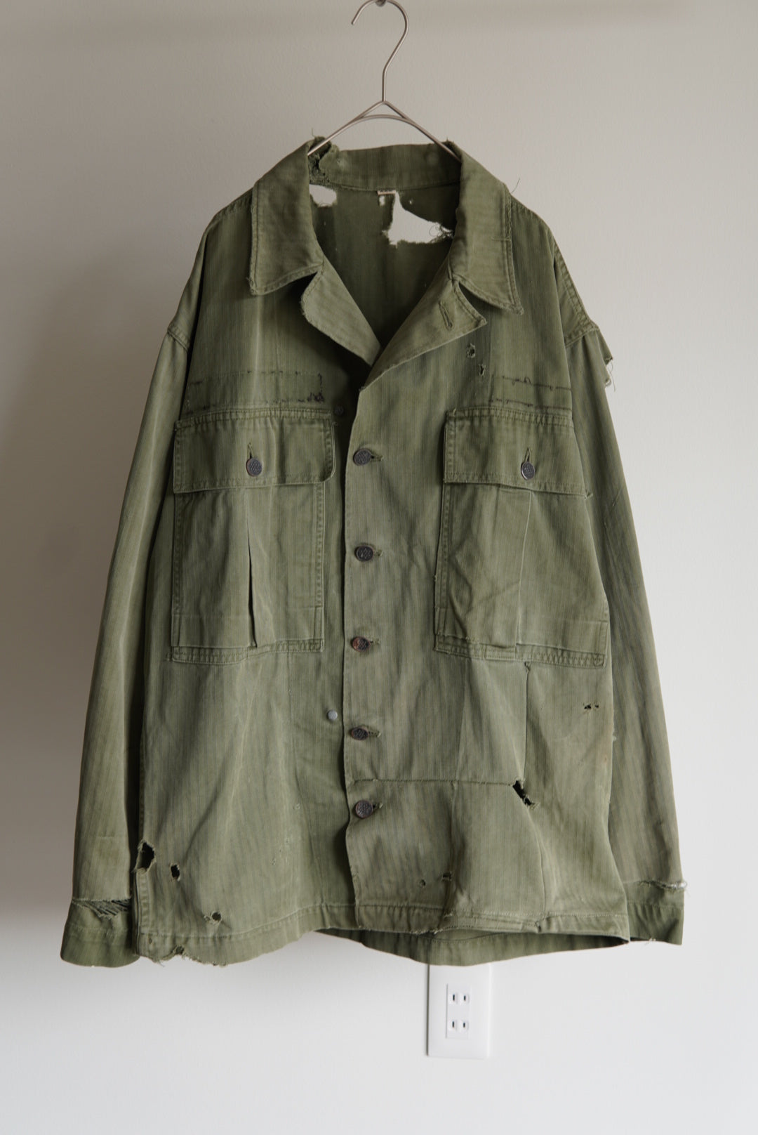 40s Distressed US.Army M-43 HBT Jacket