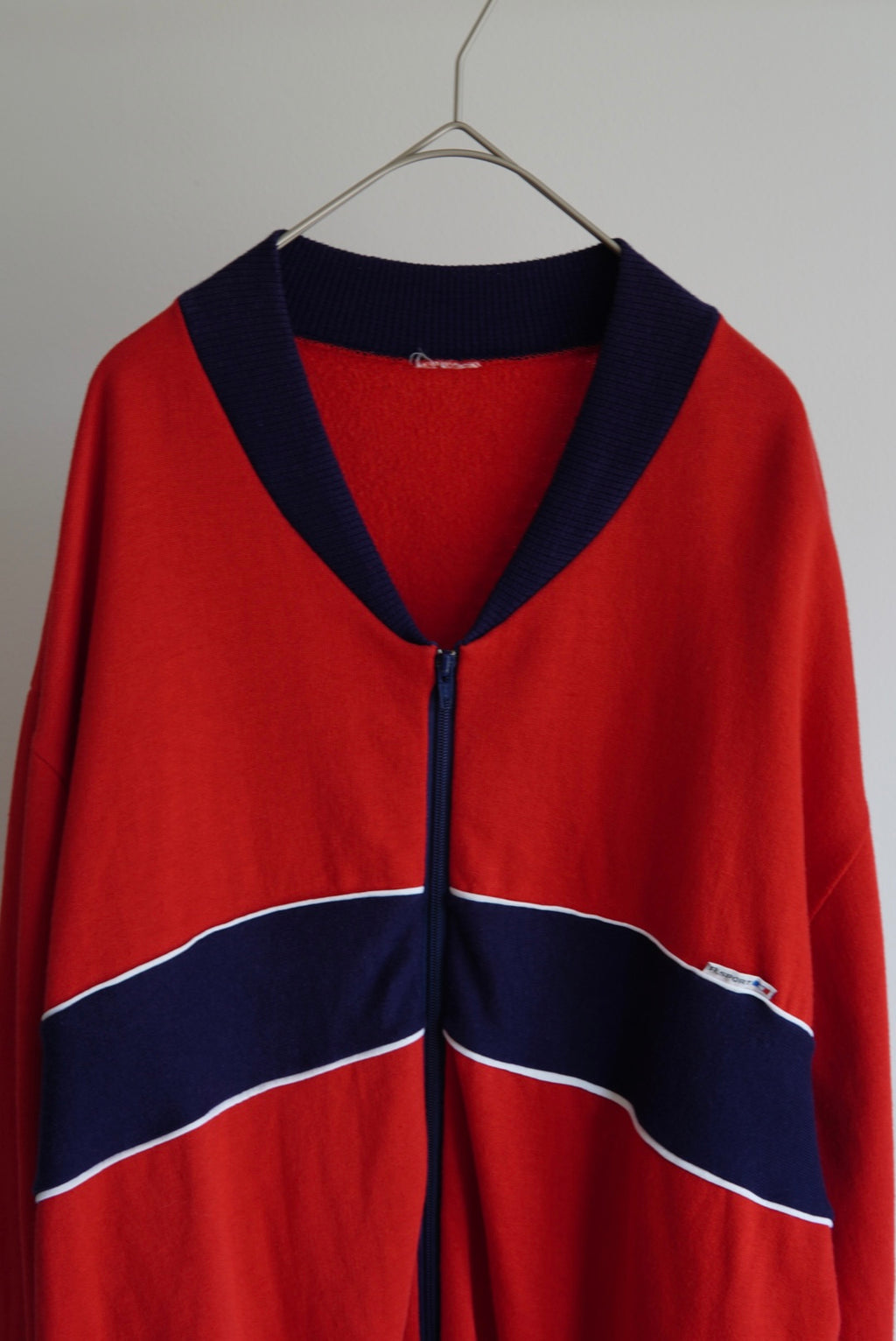 Color Block Zip-Up Sweat