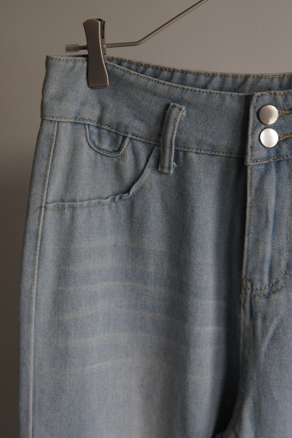 Unknown Light Wash Wide Flare Denim