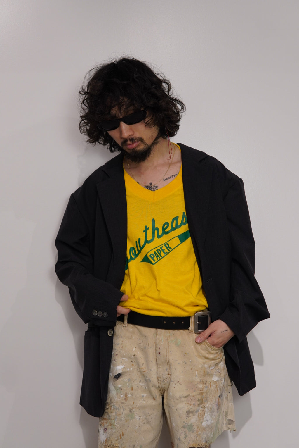 80s v neck tee