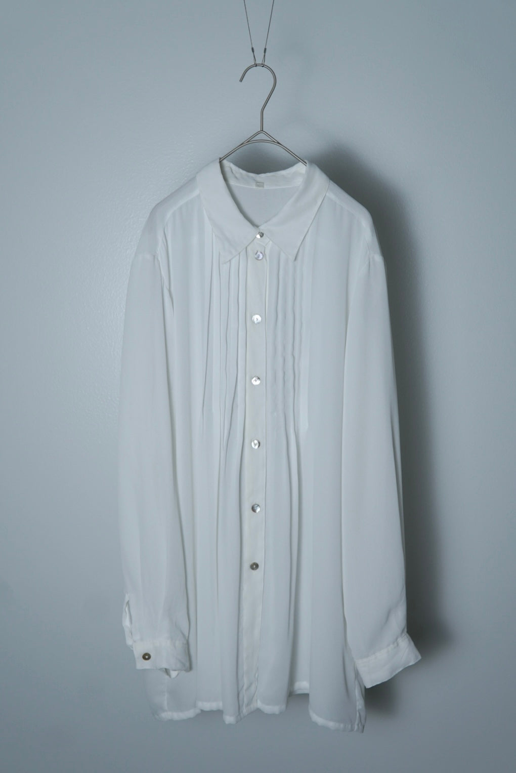 sheer pleats shirts