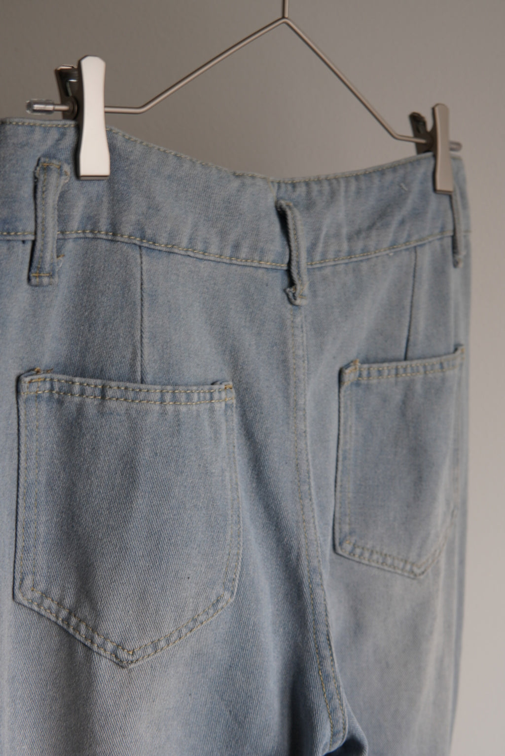 Unknown Light Wash Wide Flare Denim