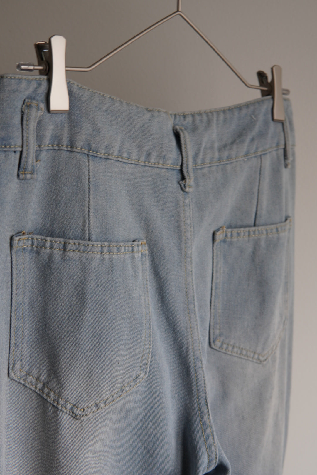 Unknown Light Wash Wide Flare Denim