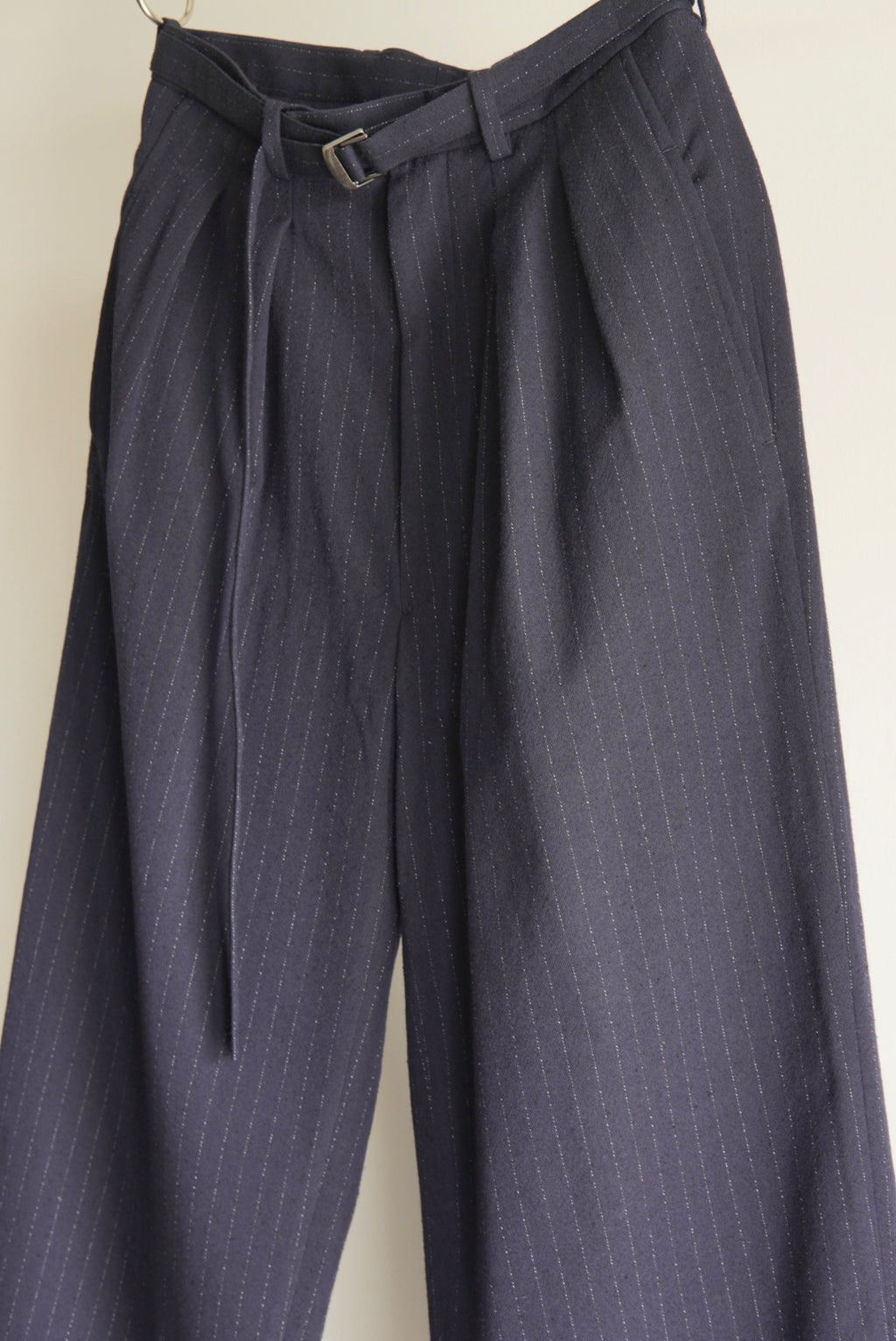 【m’s braque】BELTED BAGGY PANTS