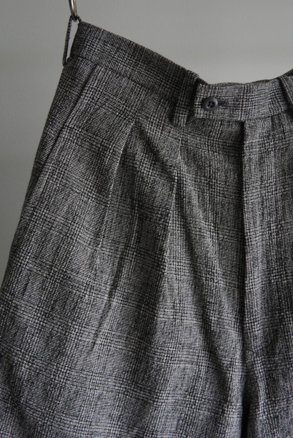 【m’s braque】CROPPED BAGGY PANTS GLEN CHECK
