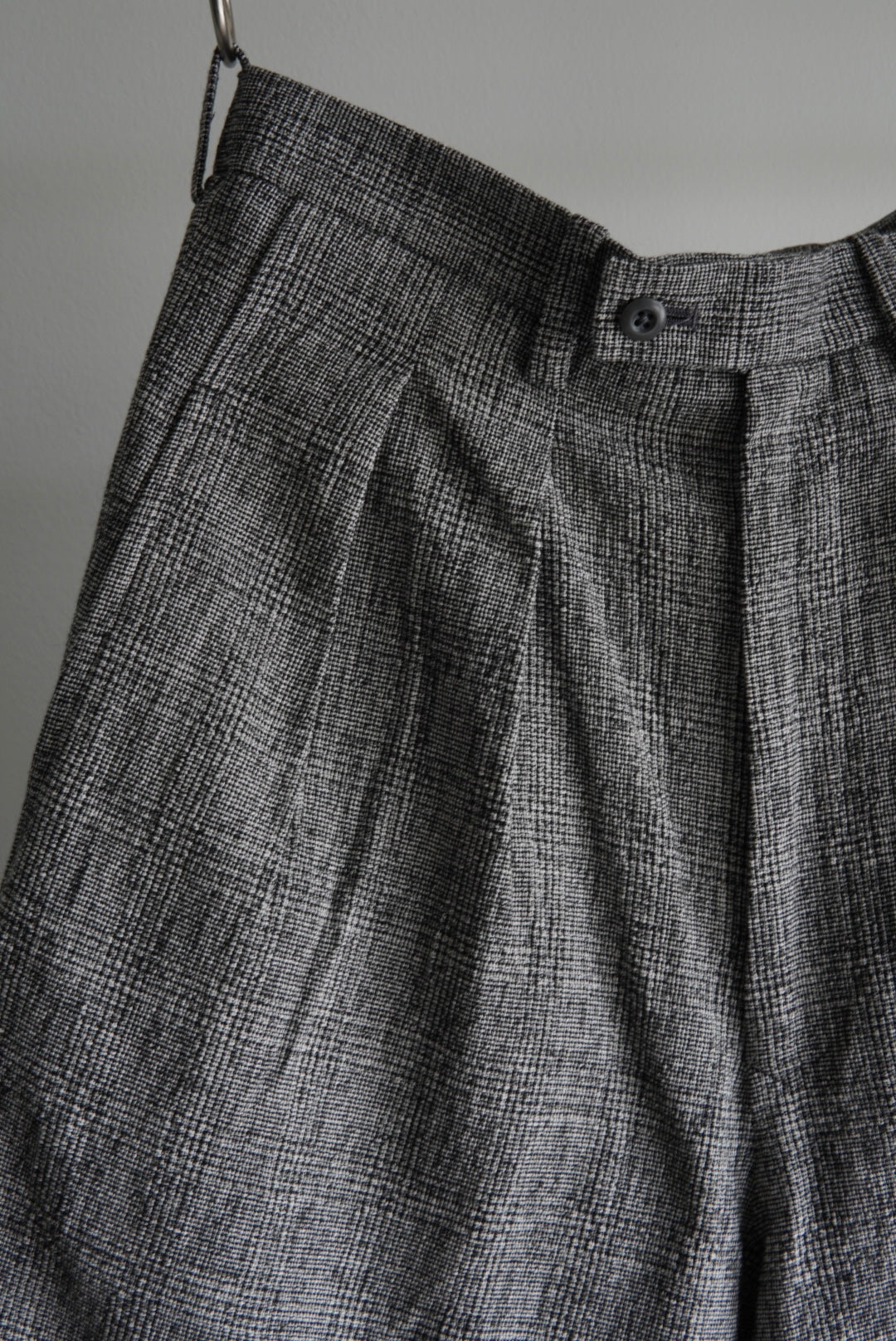 【m’s braque】CROPPED BAGGY PANTS GLEN CHECK