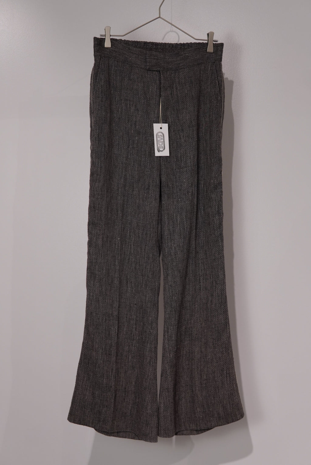 【SADE】Silk-Linen Flare Pants