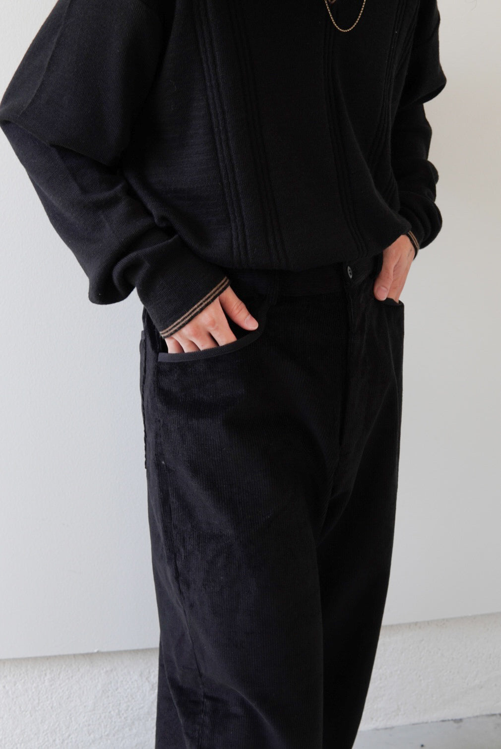 【m’s braque】GATHERED WAIST WIDE PANTS CORDUROY