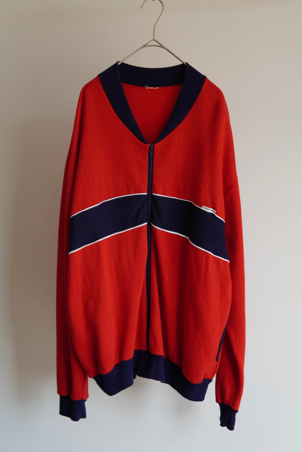 Color Block Zip-Up Sweat