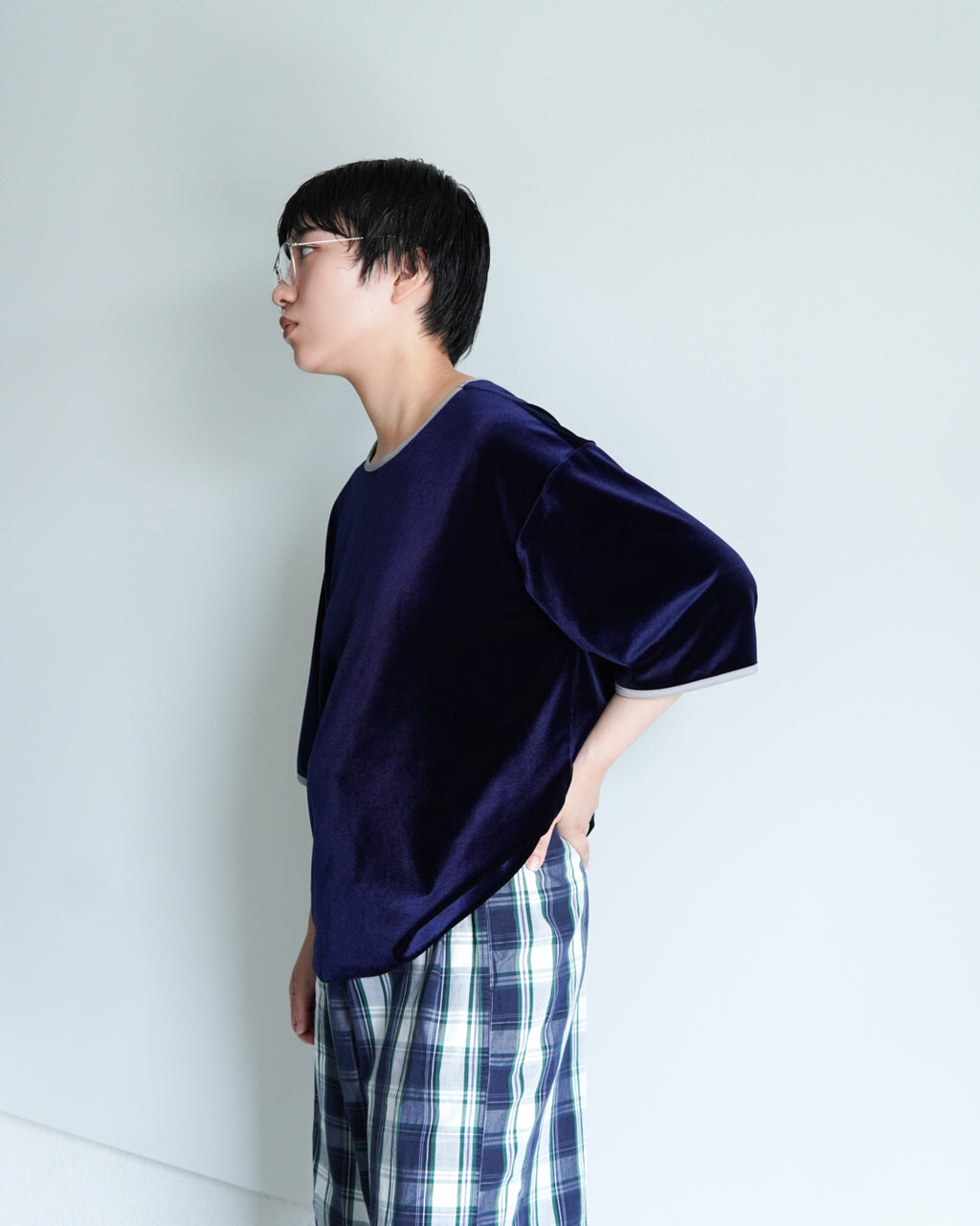 【SIMONE WILD】VELVET OVERSIZE TEE