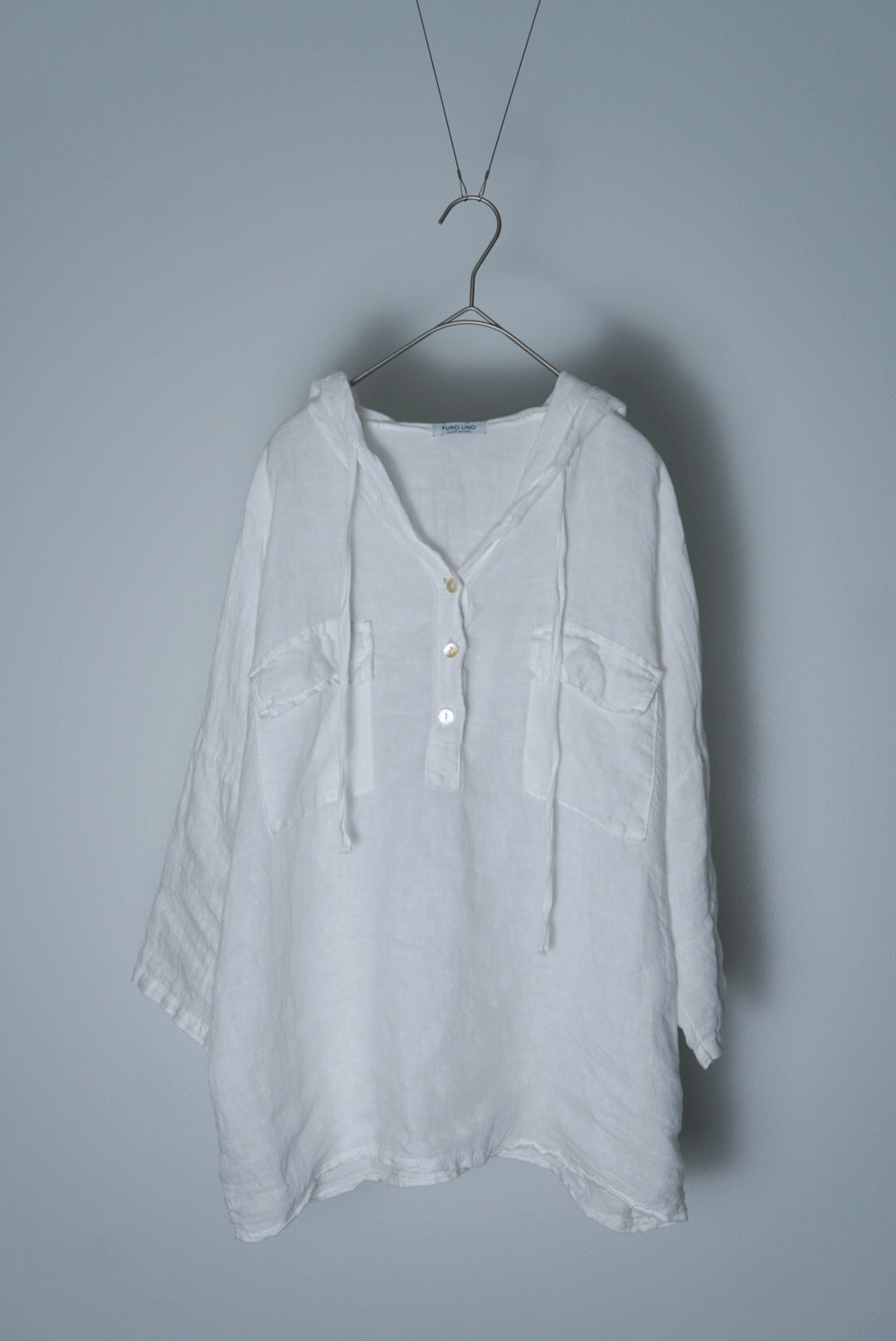 linen hooded shirts