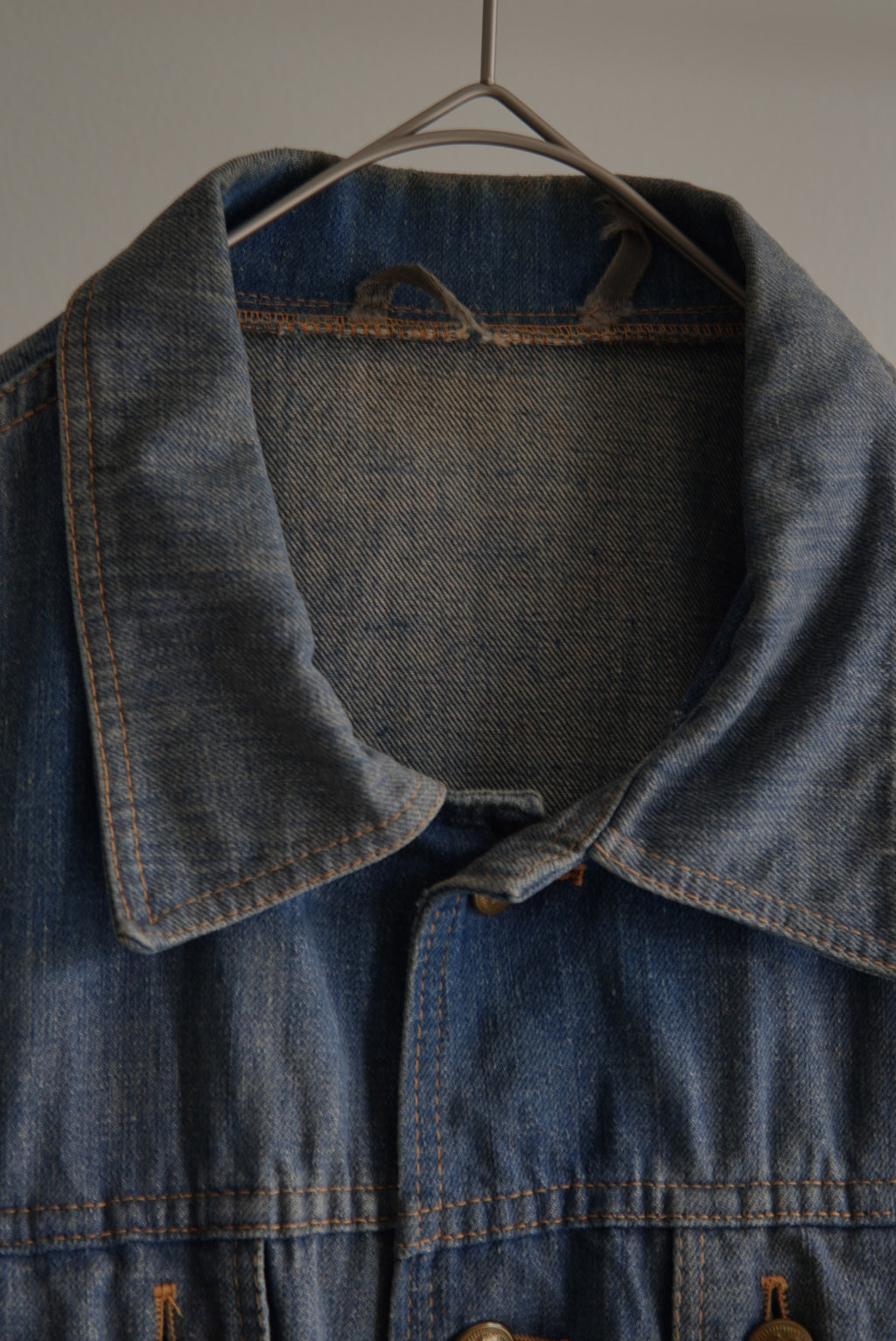 Faded Denim Short Jacket