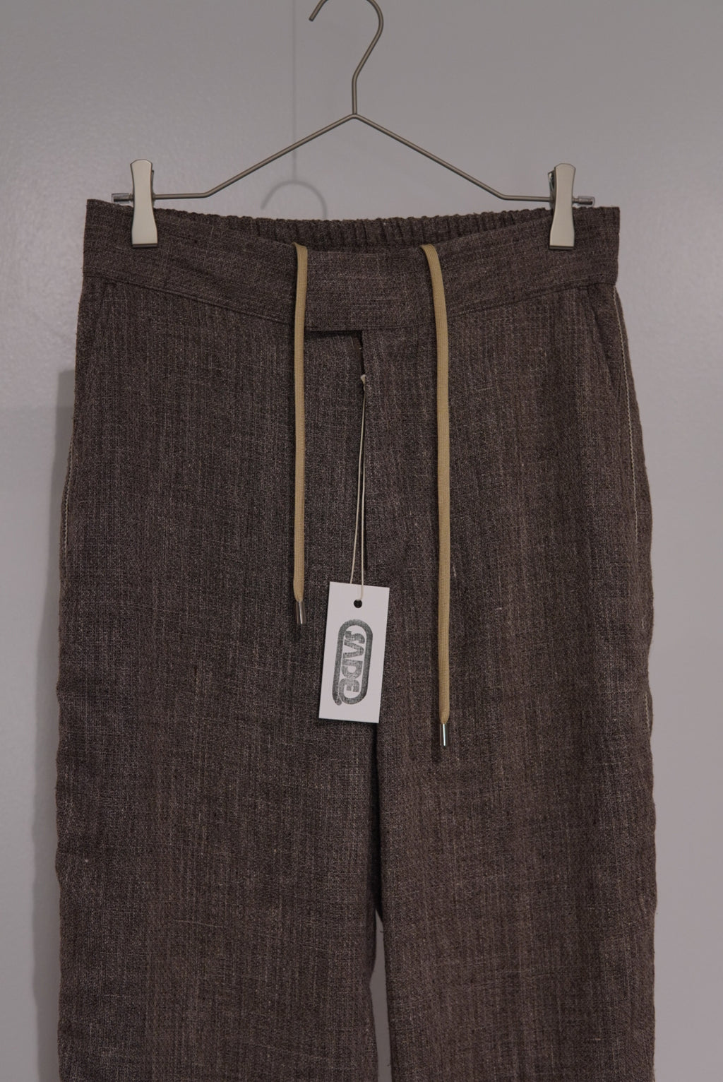 【SADE】Silk-Linen Flare Pants