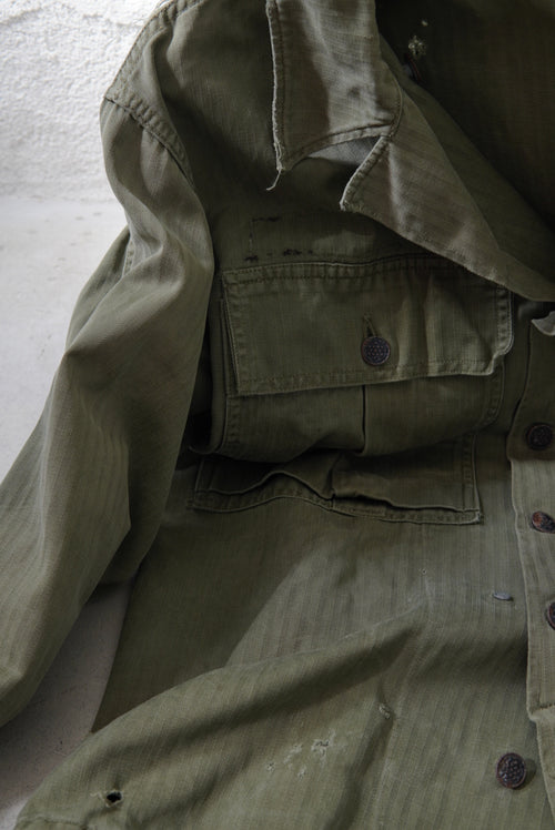 40s Distressed US.Army M-43 HBT Jacket