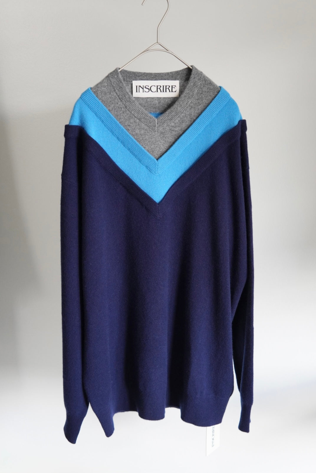 【INSCRIRE】Layered V-Neck Sweater
