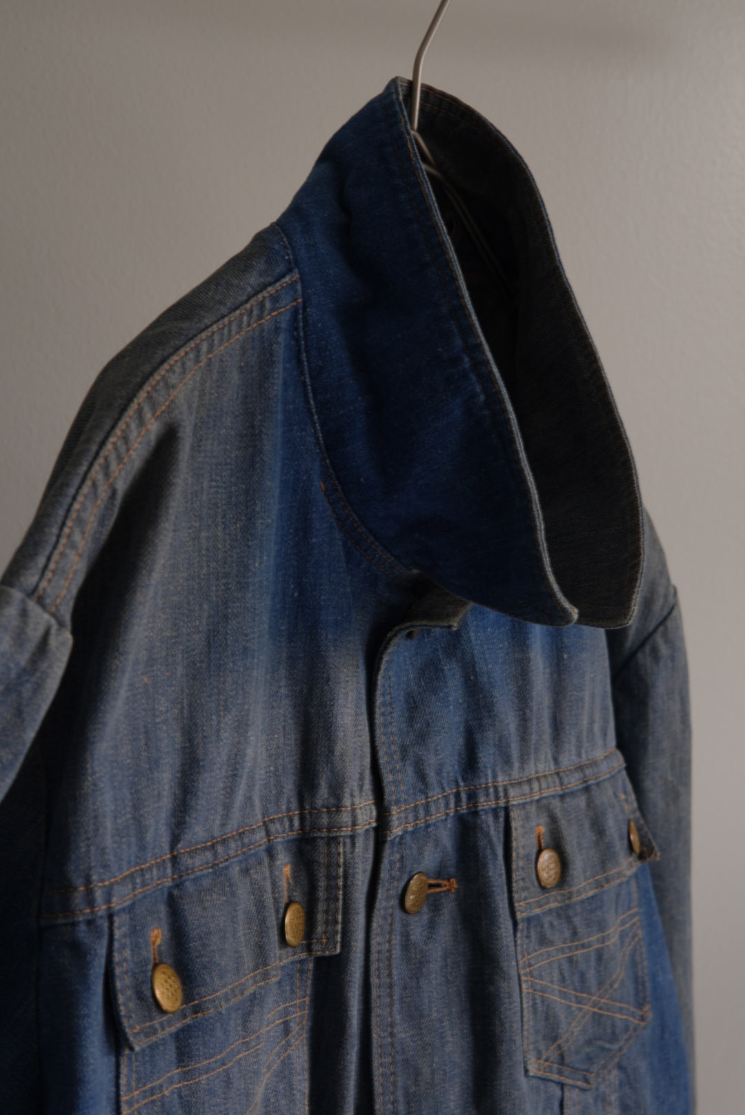 Faded Denim Short Jacket