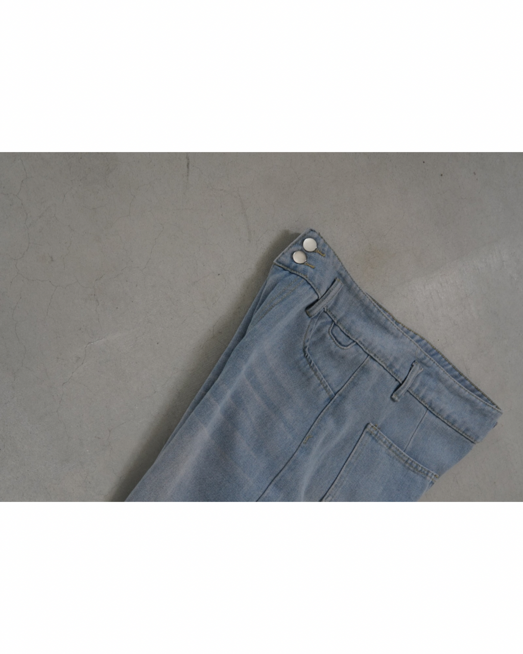 Unknown Light Wash Wide Flare Denim