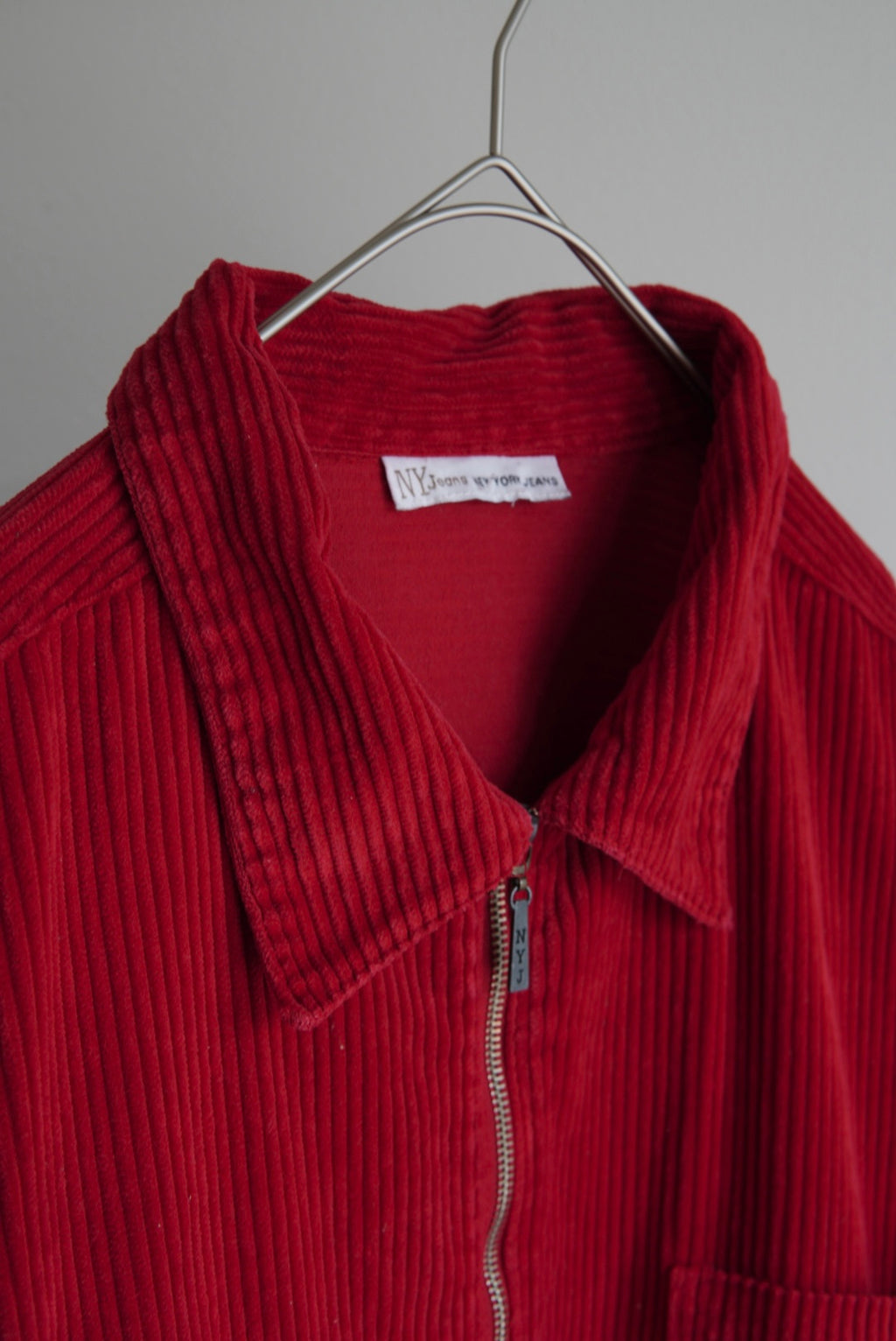 wide wale corduroy zip-up jacket