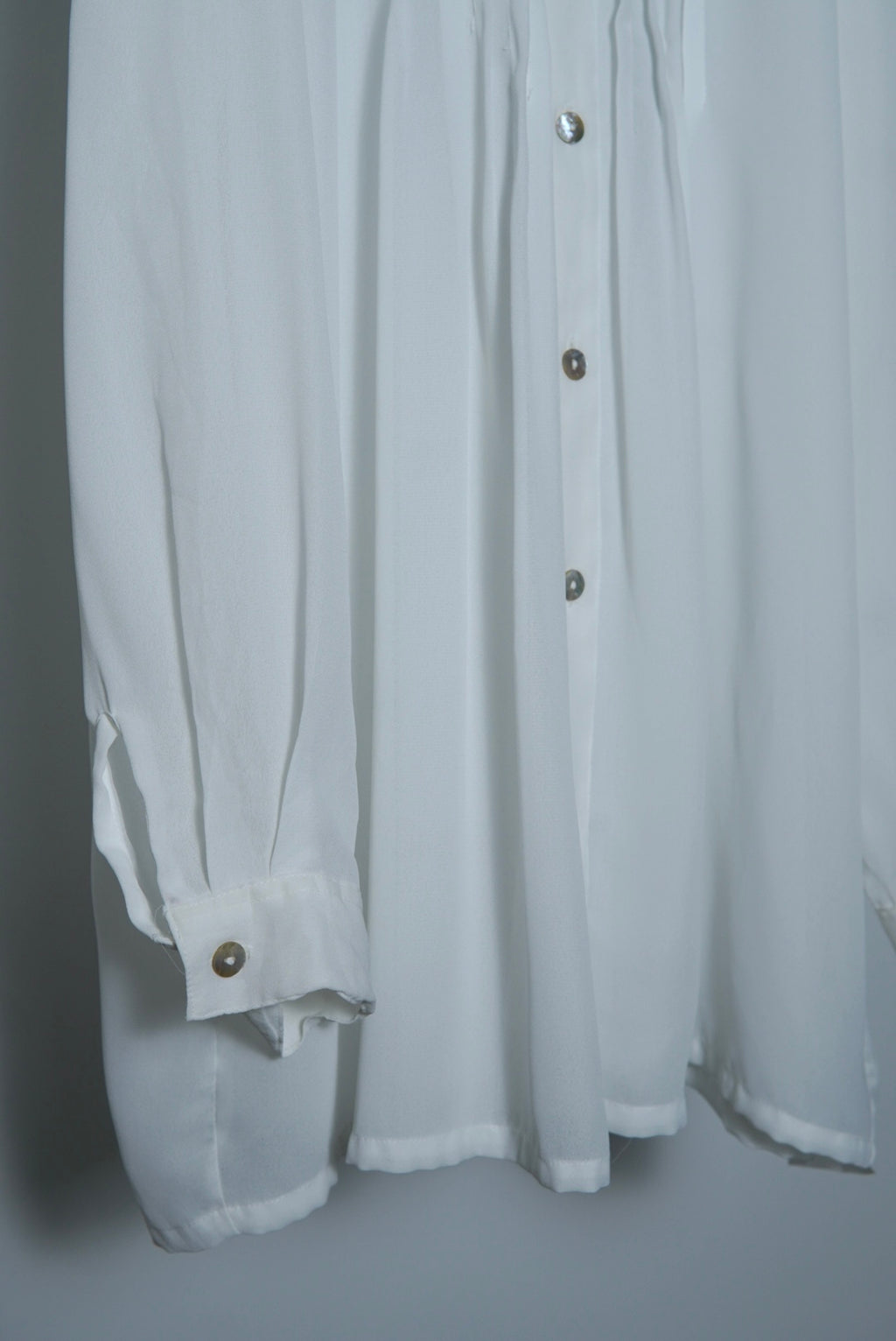 sheer pleats shirts