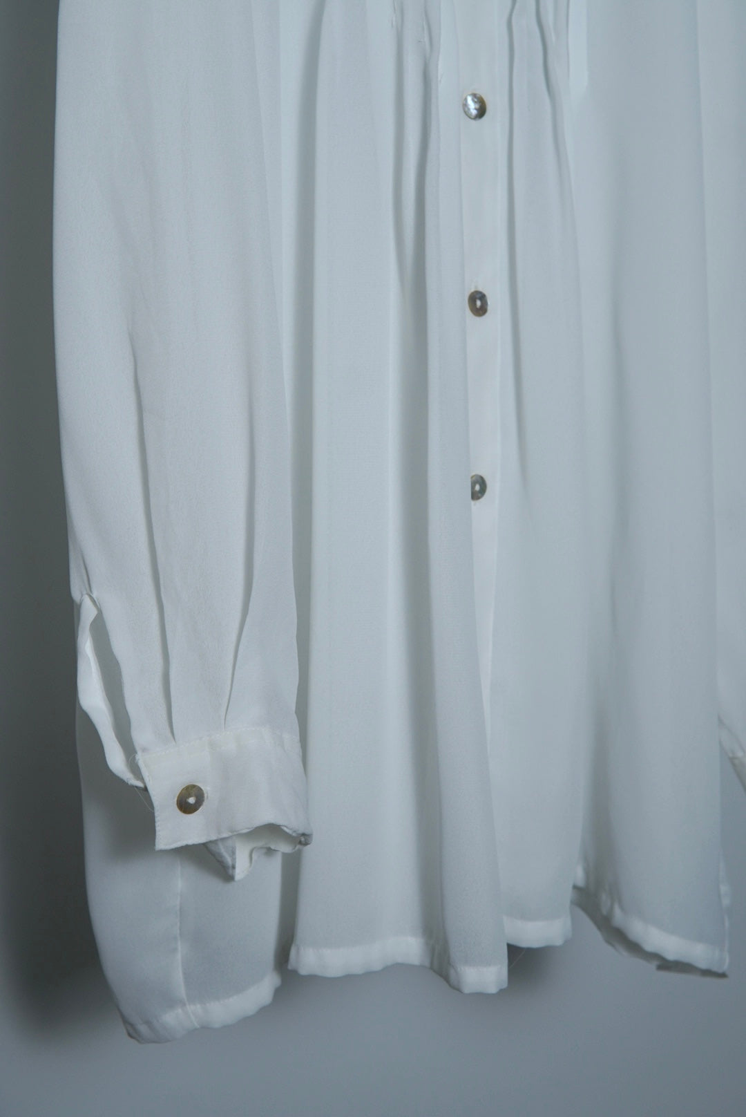 sheer pleats shirts