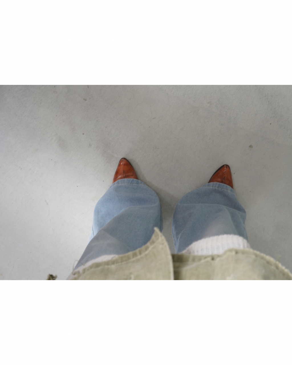 Unknown Light Wash Wide Flare Denim