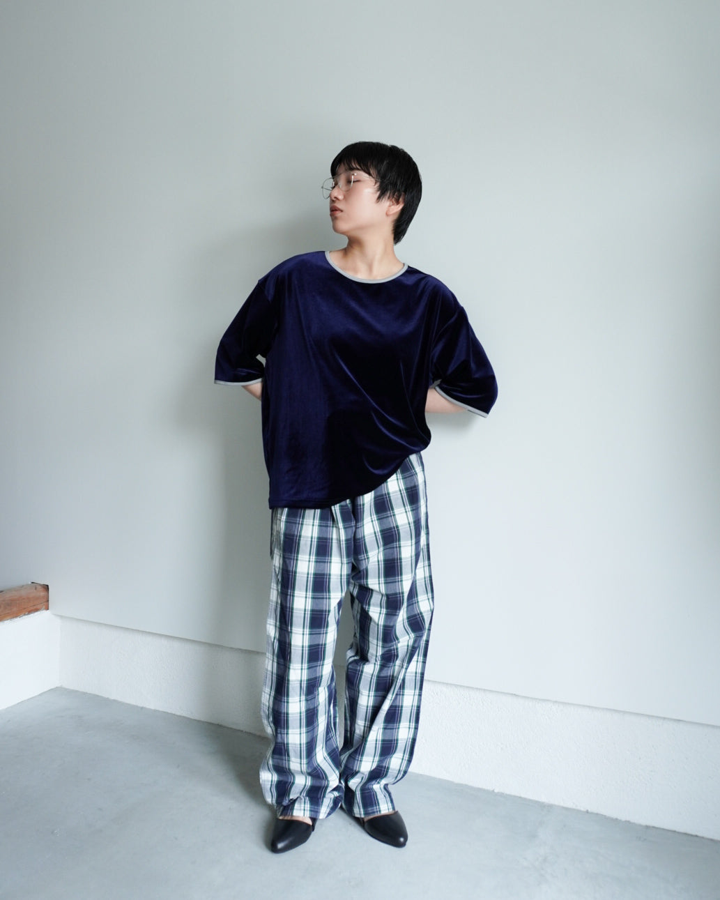【SIMONE WILD】VELVET OVERSIZE TEE